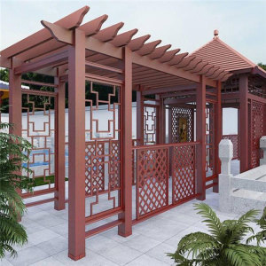 【防腐木休閑長廊 山西防腐木長廊廠家 古建長廊 品質(zhì)保障景觀工程項目