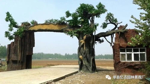 【東營(yíng)仿木假樹大門制作公司】-